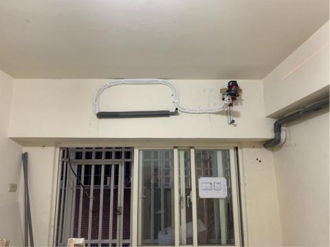 嘉南冷氣空調工程 - 永和-裝潢場配管路（不含糊帶過）閃木工角料