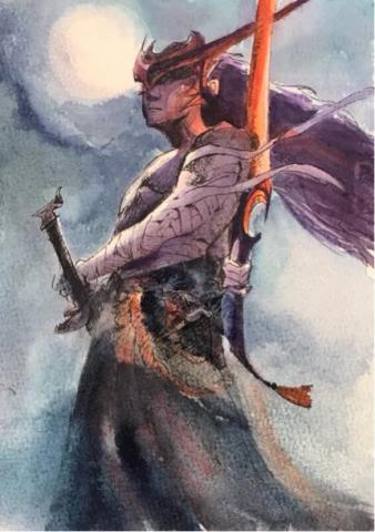 楊昕 - 水彩遊戲人物