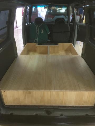 葉光銘 光木業室內裝潢 - 增加車床，並架高增加收納空間。整體平鋪時的狀態，可在上面鋪設軟墊睡覺