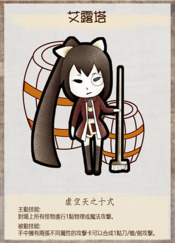 學生 - 桌遊設計人物卡牌之1
前方人物為官方提供
其餘皆為自行創作
