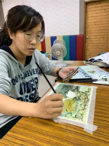 宇美術工作室 - 成人水彩家教上課照片