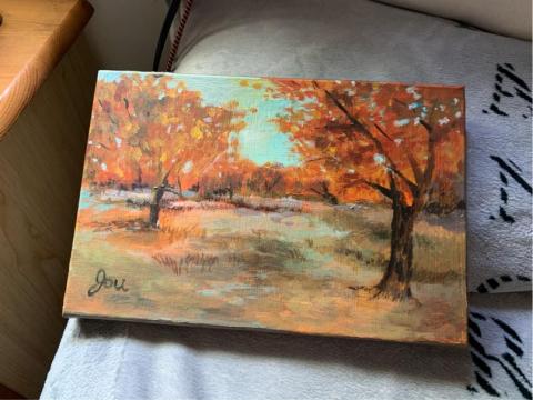 宇美術工作室 - 壓克力風景示範