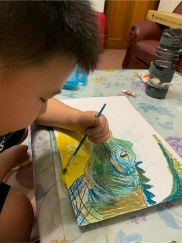 宇美術工作室 - 兒童繪畫家教上課照片