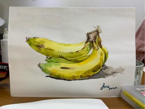 宇美術工作室 - 成人水彩示範作品