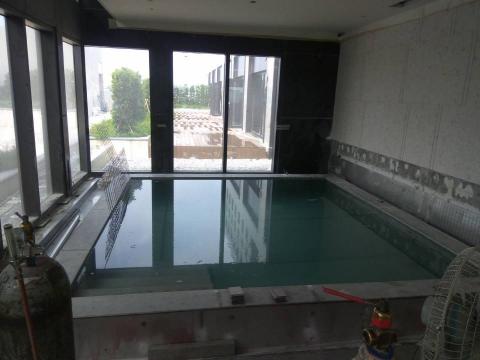 正耀金屬 - SPA 池，放水測試