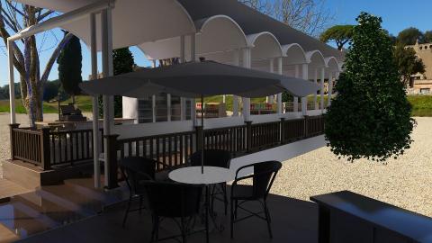 達舍創研所室內裝修有限公司 - 戶外景觀餐廳:餐廳地點位在高雄市鳥松區,原有雅緻的室外庭園景觀被閒置,餐廳老闆是土耳其人希望以中亞風格呈獻。我們以木地板.原木扶手.帆布頂棚定調,在設計中融入悠閒渡假風格。
色系搭配:大地色系與白色系。
材質搭配:南方松、實木扶手、帆布。
照明設計:直接照明、戶外照明、夜間照明。 達舍創研所室內裝修有限公司 - 戶外景觀餐廳:餐廳地點位在高雄市鳥松區,原有雅緻的室外庭園景觀被閒置,餐廳老闆是土耳其人希望以中亞風格呈獻。我們以木地板.原木扶手.帆布頂棚定調,在設計中融入悠閒渡假風格。
色系搭配:大地色系與白色系。
材質搭配:南方松、實木扶手、帆布。
照明設計:直接照明、戶外照明、夜間照明。