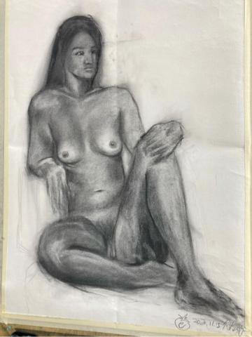 何殷妤 - 人體2小時速畫