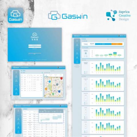 Eaprica creative design - Gaswin 瓦視雲-線上訂購瓦斯系統
backend dashboard