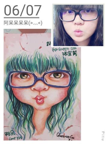 張慧欣 - 水彩人像