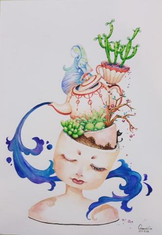 張慧欣 - 水彩-插畫