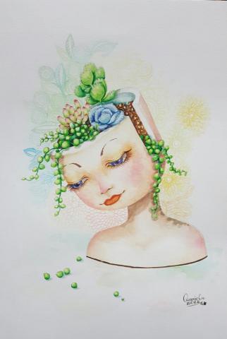 張慧欣 - 水彩-插畫