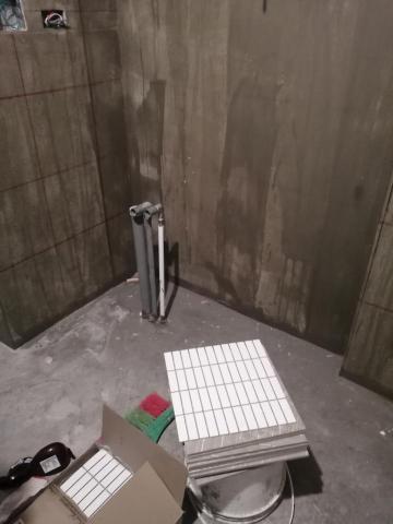 昱榮工程行 - 浴室 壁面 磁磚鋪設施工前