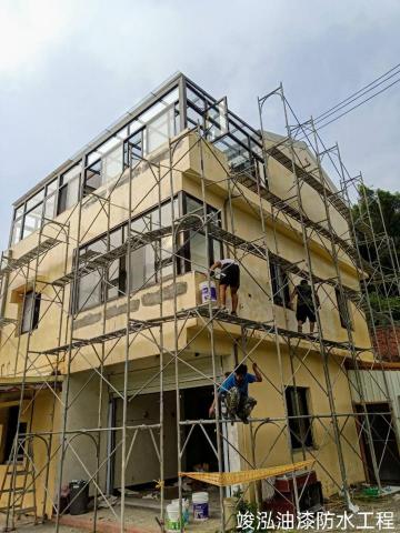 竣泓油漆防水工程 - 外牆防水工程（前）