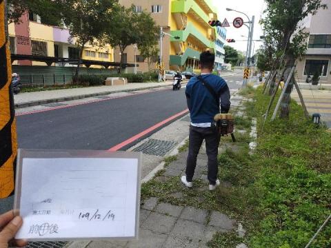 台南園藝行 - 大樓周圍除草