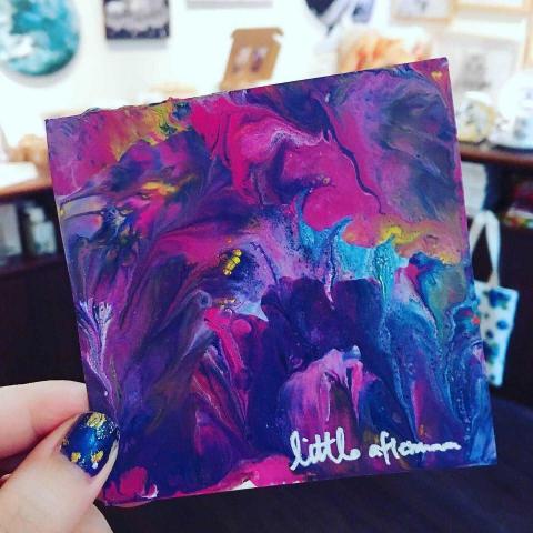 littleafternoon - 壓克力顏料彩繪