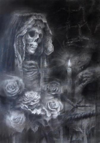 芝萱 - 炭筆創作
