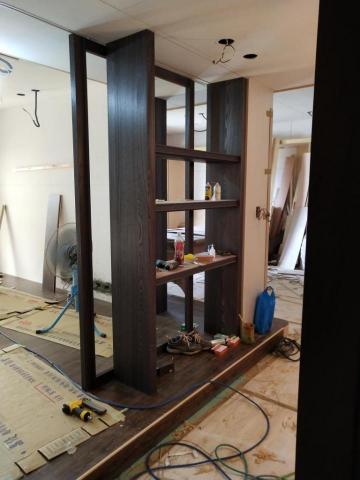 帝岩室內裝修設計有限公司 - 施工中展示櫃現況