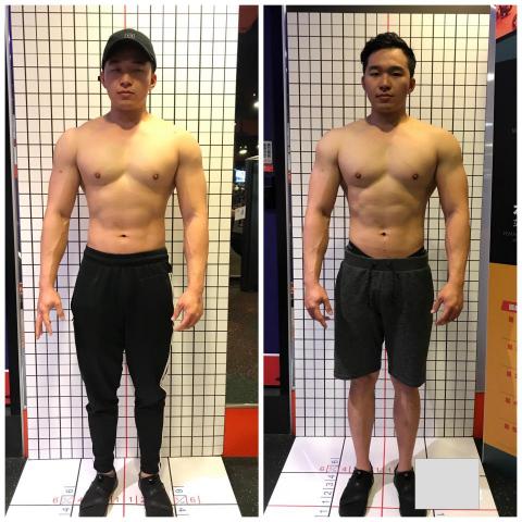 Steven - 本身一名警察想體態改變找上了我透過三個月增肌減脂的改變