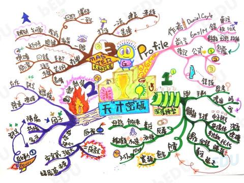 Brilliant EDU (bEDU) - 紙筆手繪：老師參加2019年世界心智圖錦標賽作品