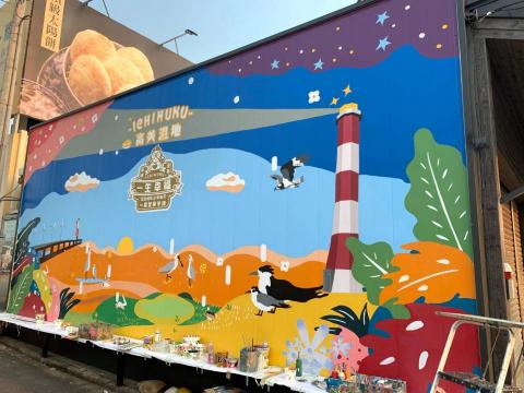 sen design - 百年名店-一福堂X高美濕地—形象插畫 sen design - 百年名店-一福堂X高美濕地—形象插畫