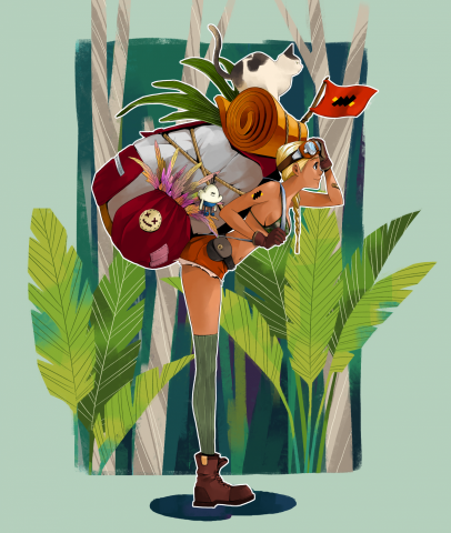 UU Chu - /一起冒險/ 徵才海報插畫