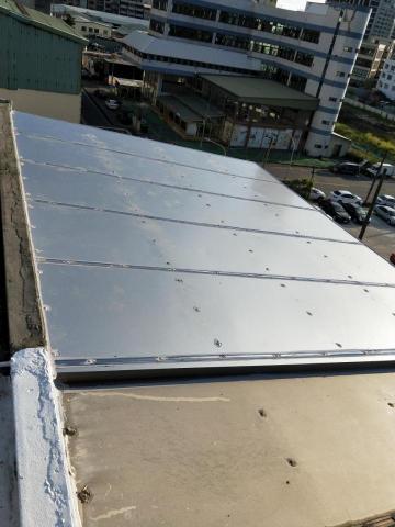 百繕 氣密窗 - 採光罩 pc板破裂更換塑鋁板