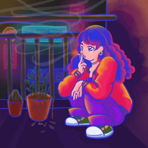 小王 - 可不可以把你的煙癮告訴我？

圖文/漫畫/原創