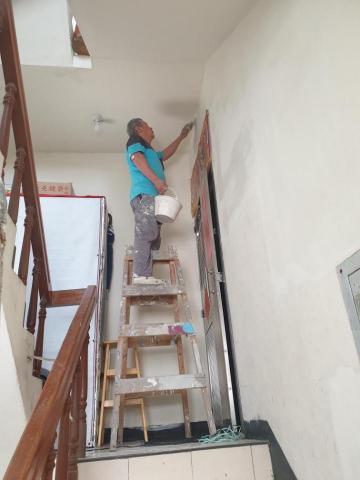 幸福油漆 - 這是在桃園區的施工現場～