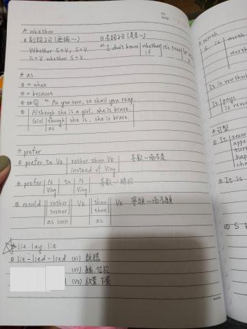 游庭瑜 - 比較常考單詞，規列通用相同句型