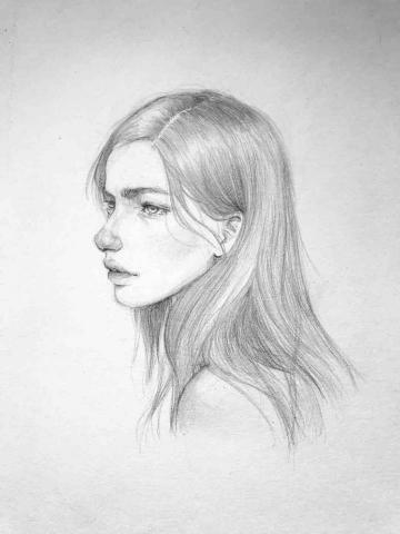 張芷瑄 - 色鉛筆素描
