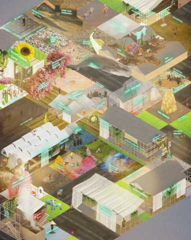 LSD - 替科技新創公司建立的風格化視覺效果圖。將公司的精神，文化，以及產品的功能，社會價值，整合成一幅完整的視覺效果。