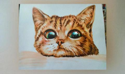 劉羽珊 - 動物作品 麥克筆加色鉛