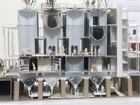 淡江建築系學生 （模型製作、圖面繪製） - 模型製作