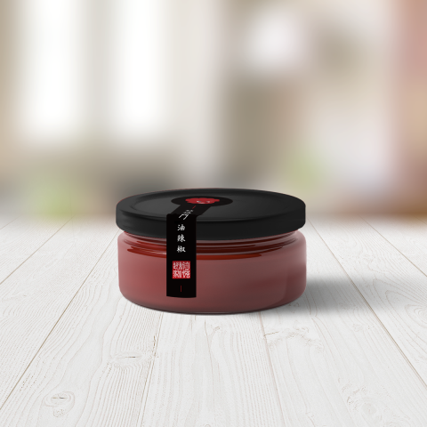 金角鹿創意 - 姑媽油辣椒品牌封口貼紙設計