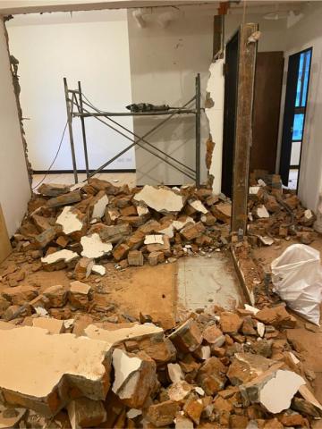 育達工程行 - 淡水新市鎮 室內隔間磚牆拆除