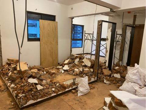 育達工程行 - 淡水新市鎮 隔間磚牆打除