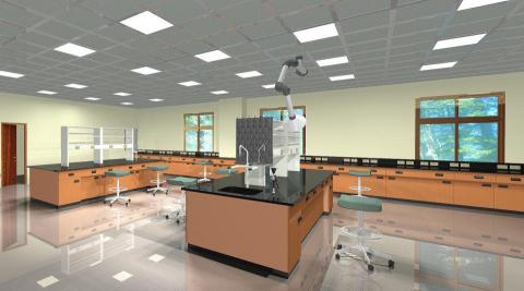 自由設 - 實驗室設計3D圖