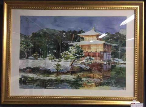 張容 - 金閣寺 水彩作品 2018