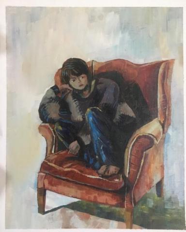 張容 - 男孩 油畫作品 2020