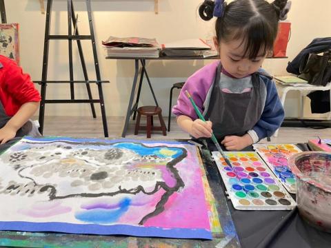幼兒繪畫 - 幼兒 水墨、水彩練習