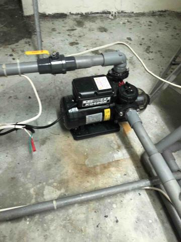 陳啟宗（勇豫） - 加壓馬達安裝