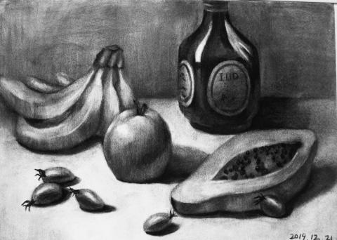 楊昀蒨 - 炭筆素描