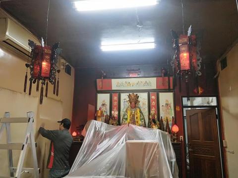 專業漆匠 - 宮廟油漆施工前