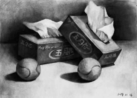 楊昀蒨 - 炭筆素描