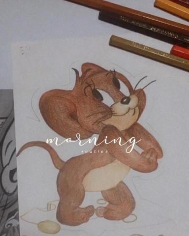 小人物個人工作室 - 喜歡的卡通人物也可以用色鉛筆畫喔~