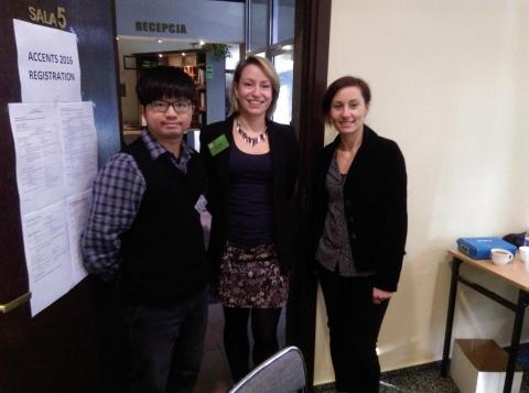 Allen 線上英語家教 - 波蘭羅茲大學研討會與主辦人合影