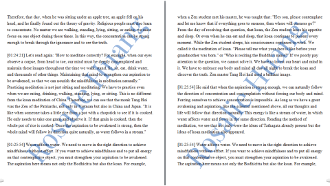 黃雅萍 - 2020年長期於歐洲The Plum Village合作，將越南釋一行禪師之上課影片翻譯為英文，同時協助於Youtube上加英文字幕。每個影片大約60分鐘長，將近9000個英文字，翻譯時間約14天。