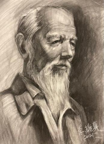 Jane老師 - 人像炭筆素描