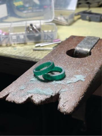 -choyuwenn jewelry- - 戒指成型過程-蠟雕施工中
