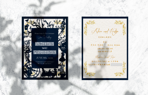 LIU - 婚禮喜帖主題設計- 愛麗絲夢遊仙境
